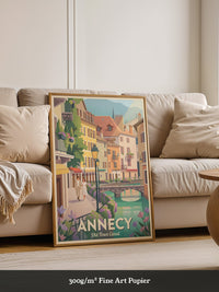 Annecy Altstadtpastell Canal
