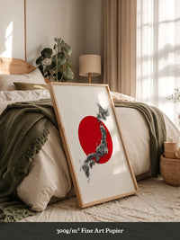 Japan Inseln Rot Kreis
