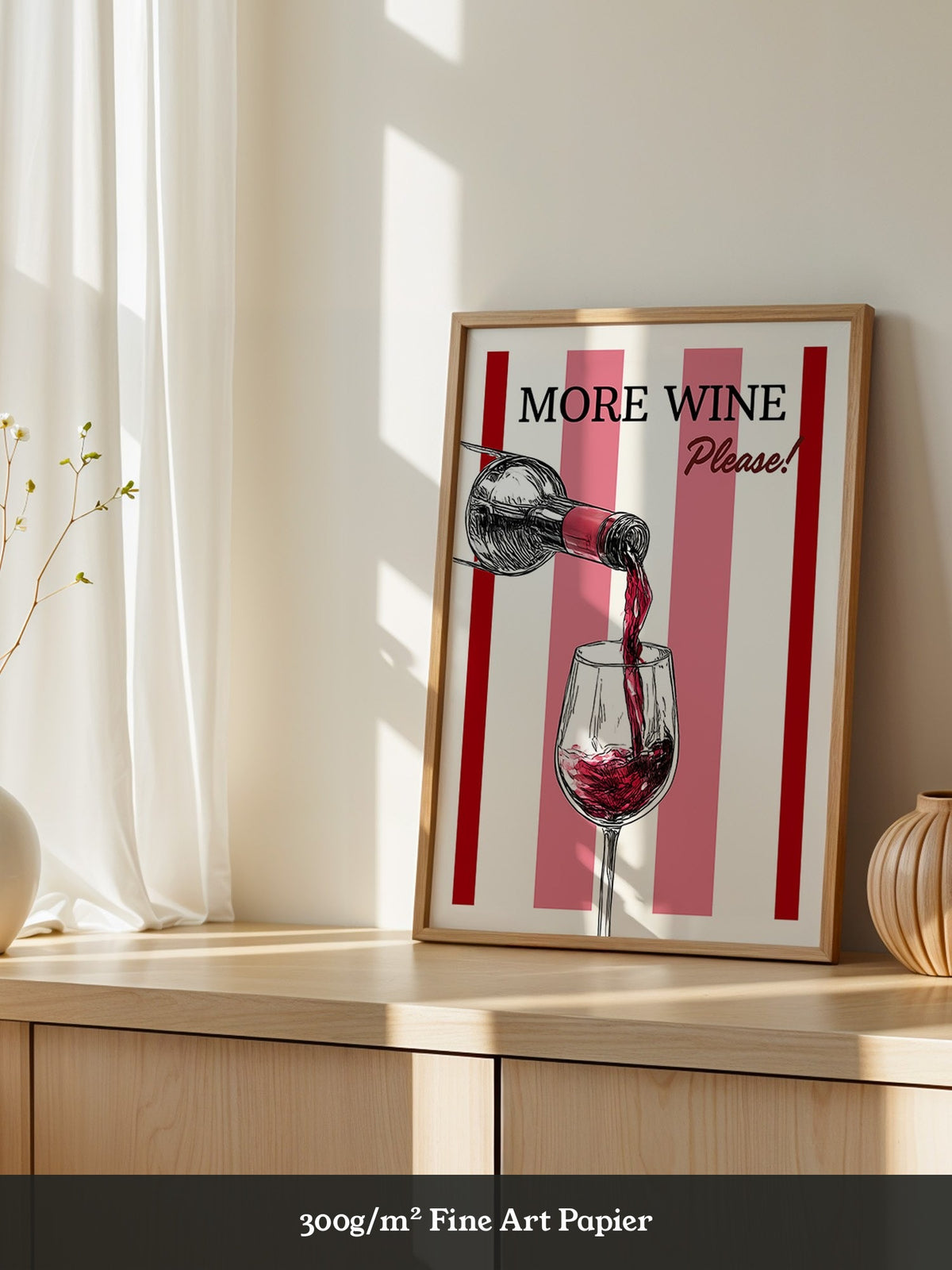 Wein einschenken Rot Streifen