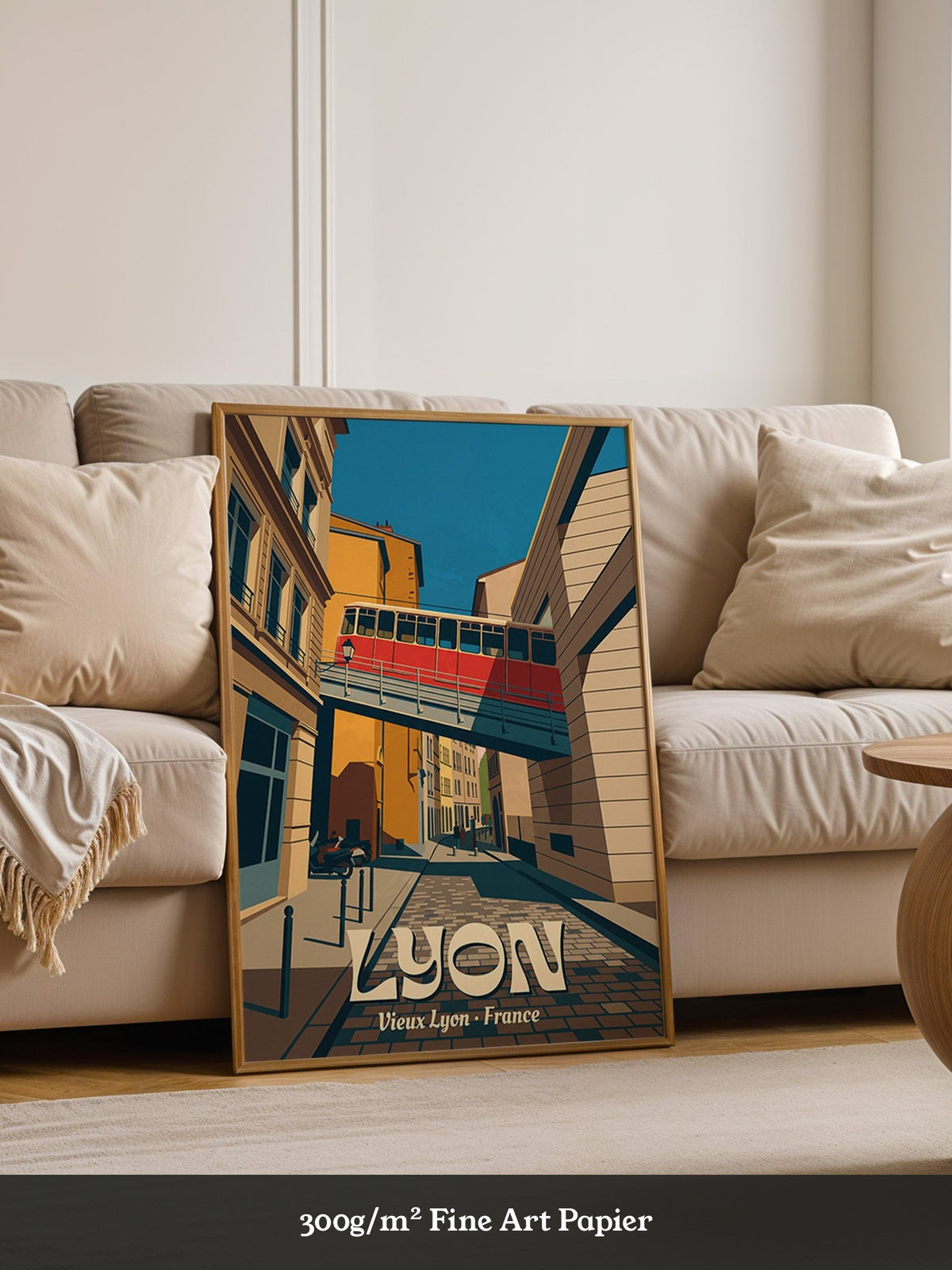 Lyon Straßenbahn Retro-Stil