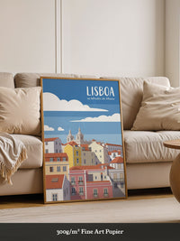 Lisboa Altstadt Illustration