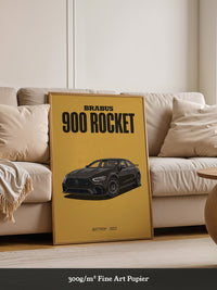 Brabus 900 Rocket Grafik schwarz