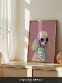 Pudel Pastell Retro-Look