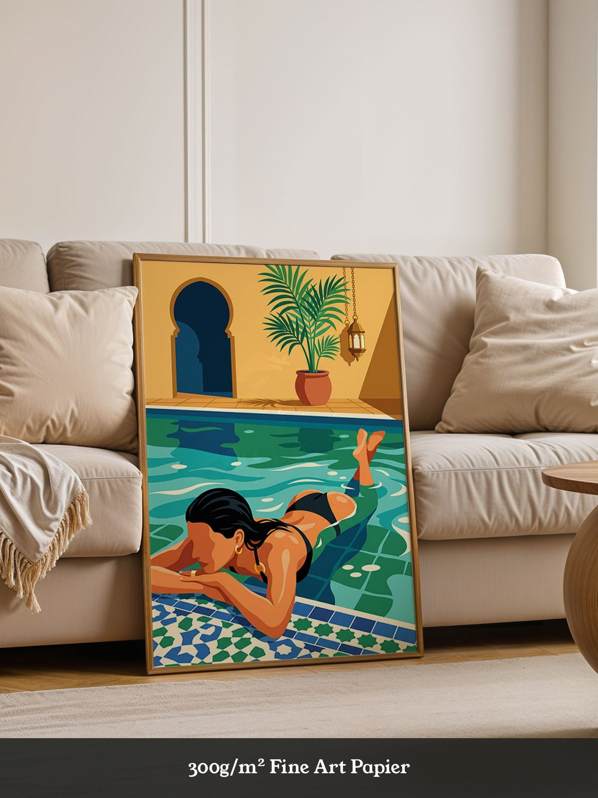 Pool Moment Retro Illustration
