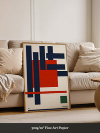 Geometrische Formen Rot Blau