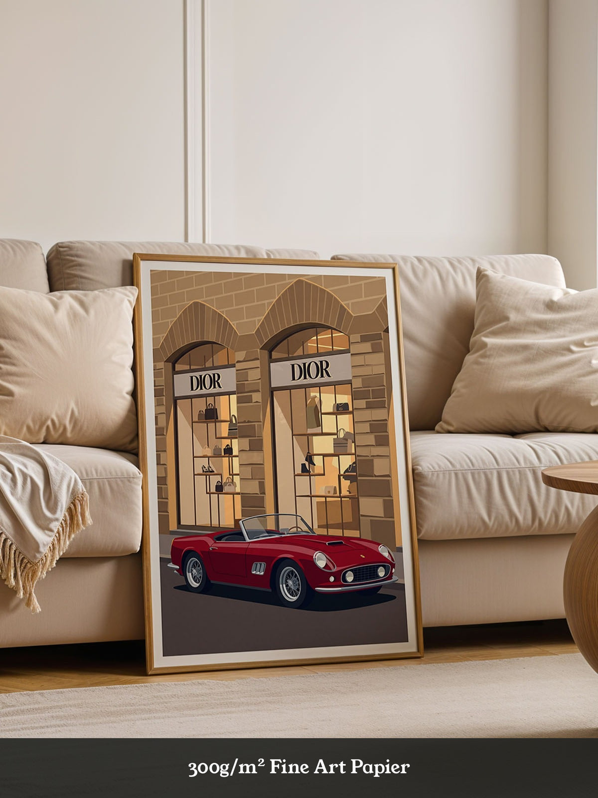 Roter Sportwagen Retro Luxus