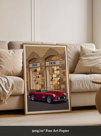 Roter Sportwagen Retro Luxus