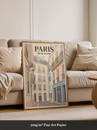 Pariser Gasse im Vintage Stil