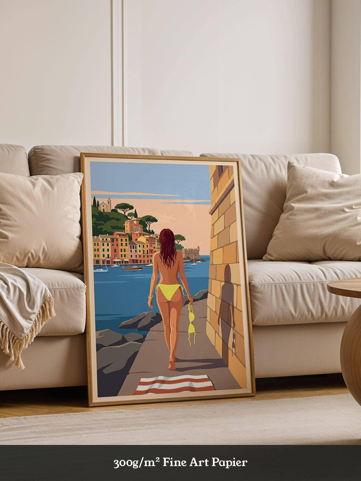 Strand Frau Blick Meer