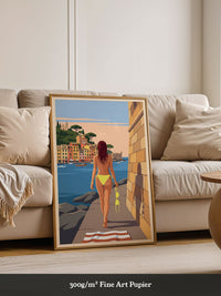 Strand Frau Blick Meer