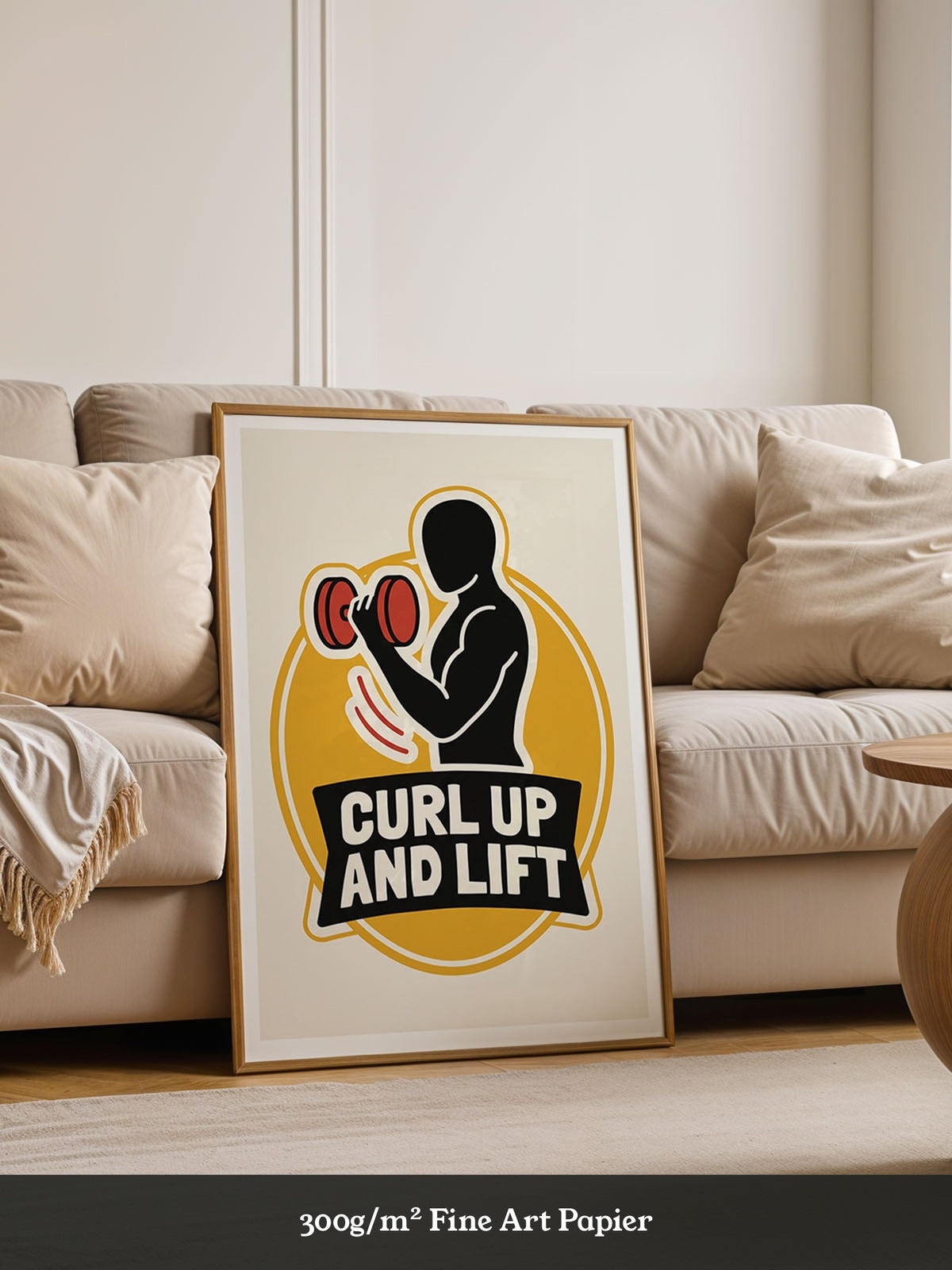 Hanteltraining Motivation Gelb