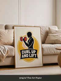 Hanteltraining Motivation Gelb