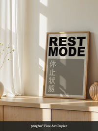 REST MODE minimalistisch