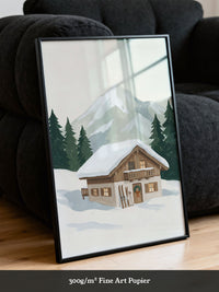 Winterhütte am Berg