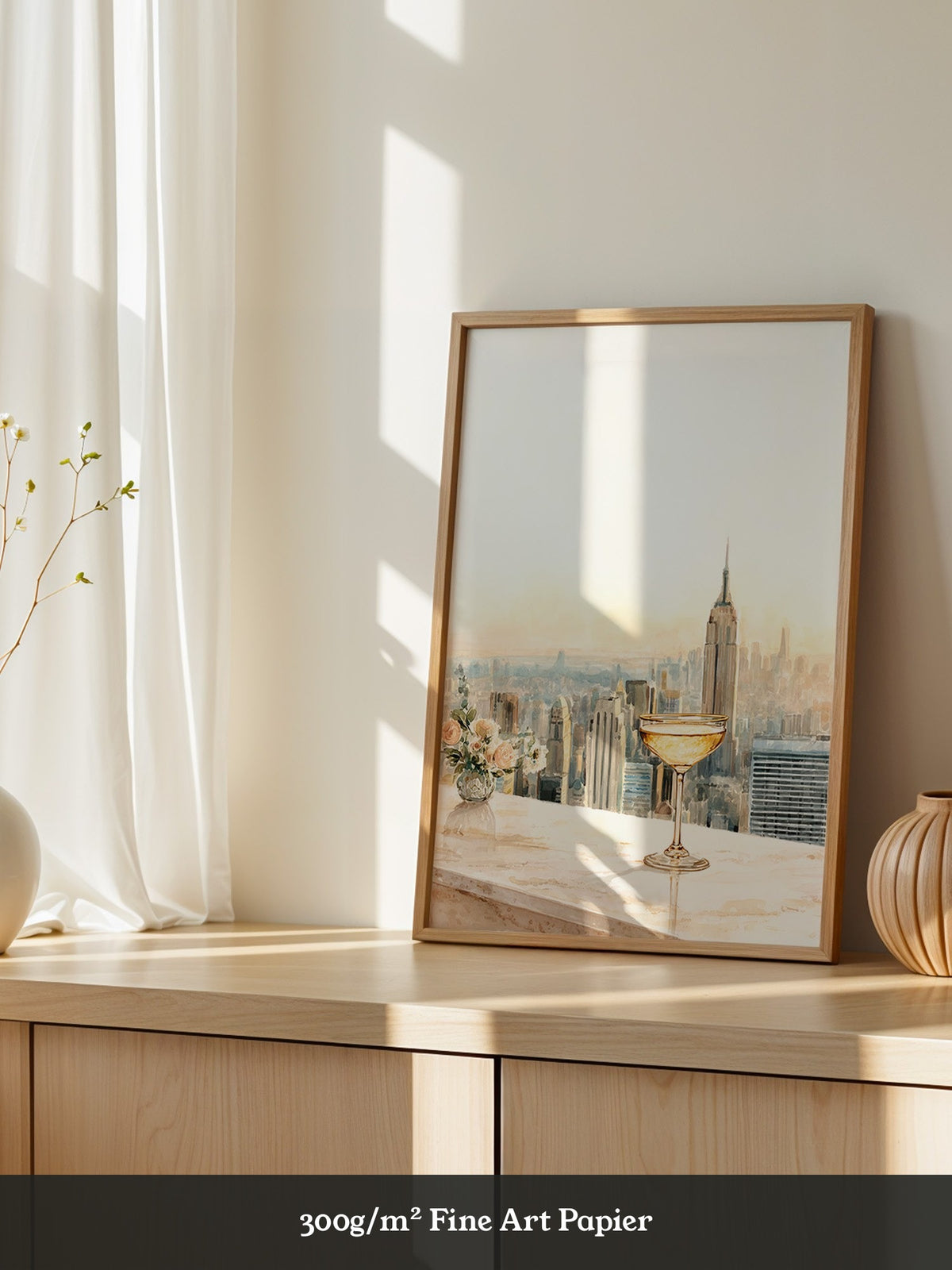 Champagner Stadt Skyline Pastell
