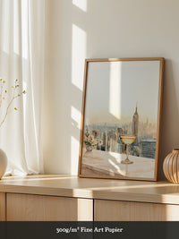 Champagner Stadt Skyline Pastell