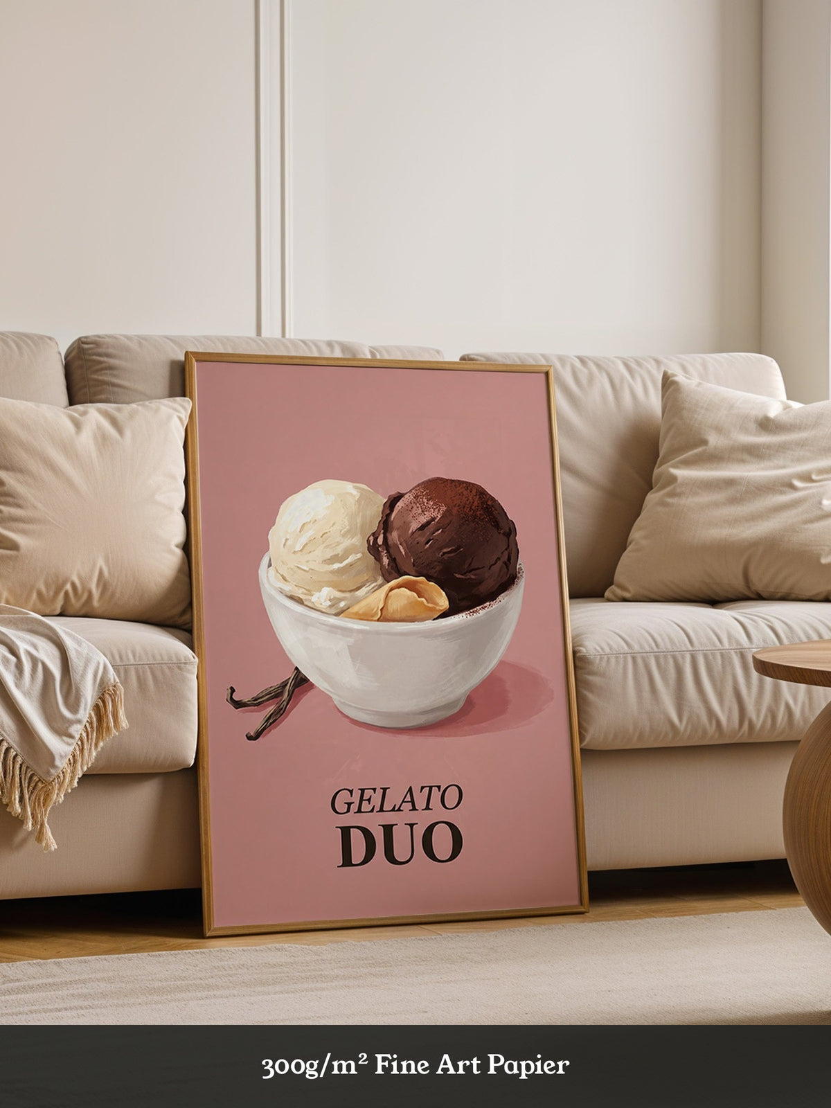 Gelato Duo auf Rosa