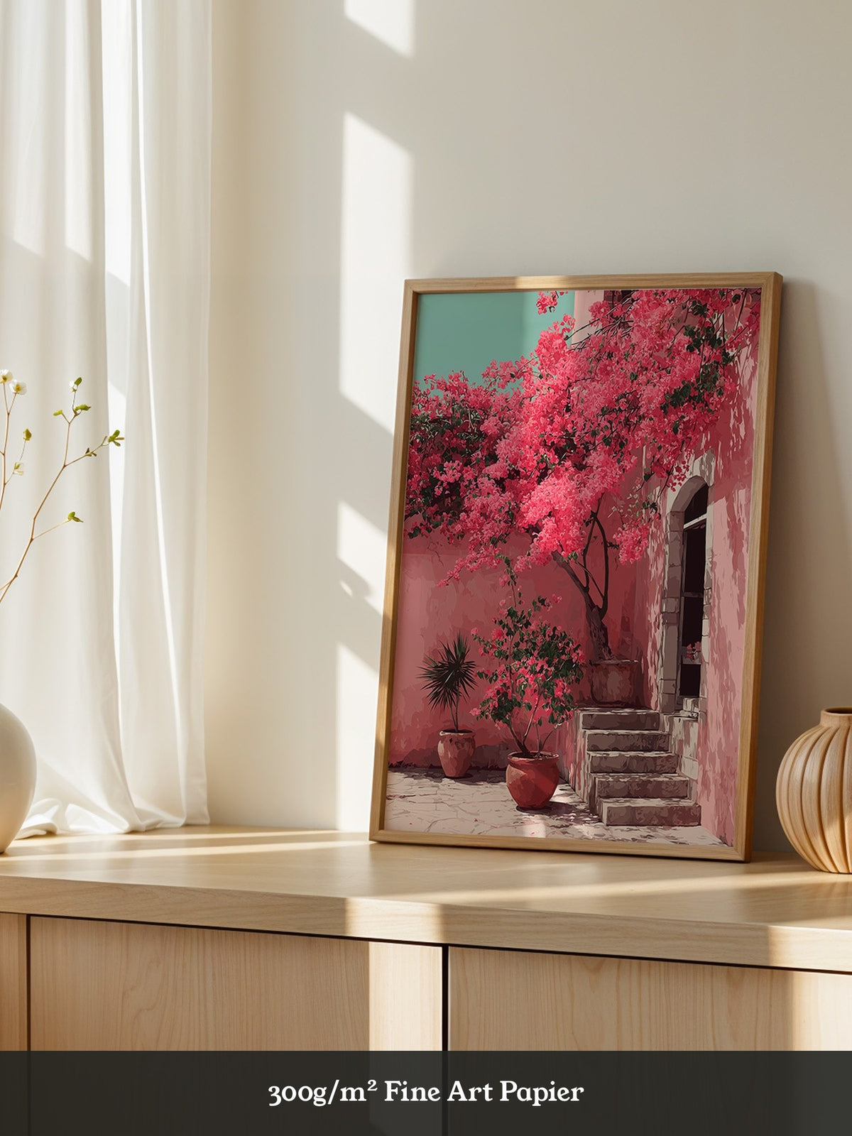 Bougainvillea Rosa Wanddetails
