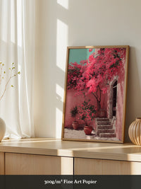 Bougainvillea Rosa Wanddetails