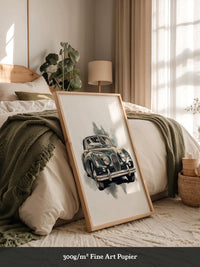 Klassischer Oldtimer Aquarellstil