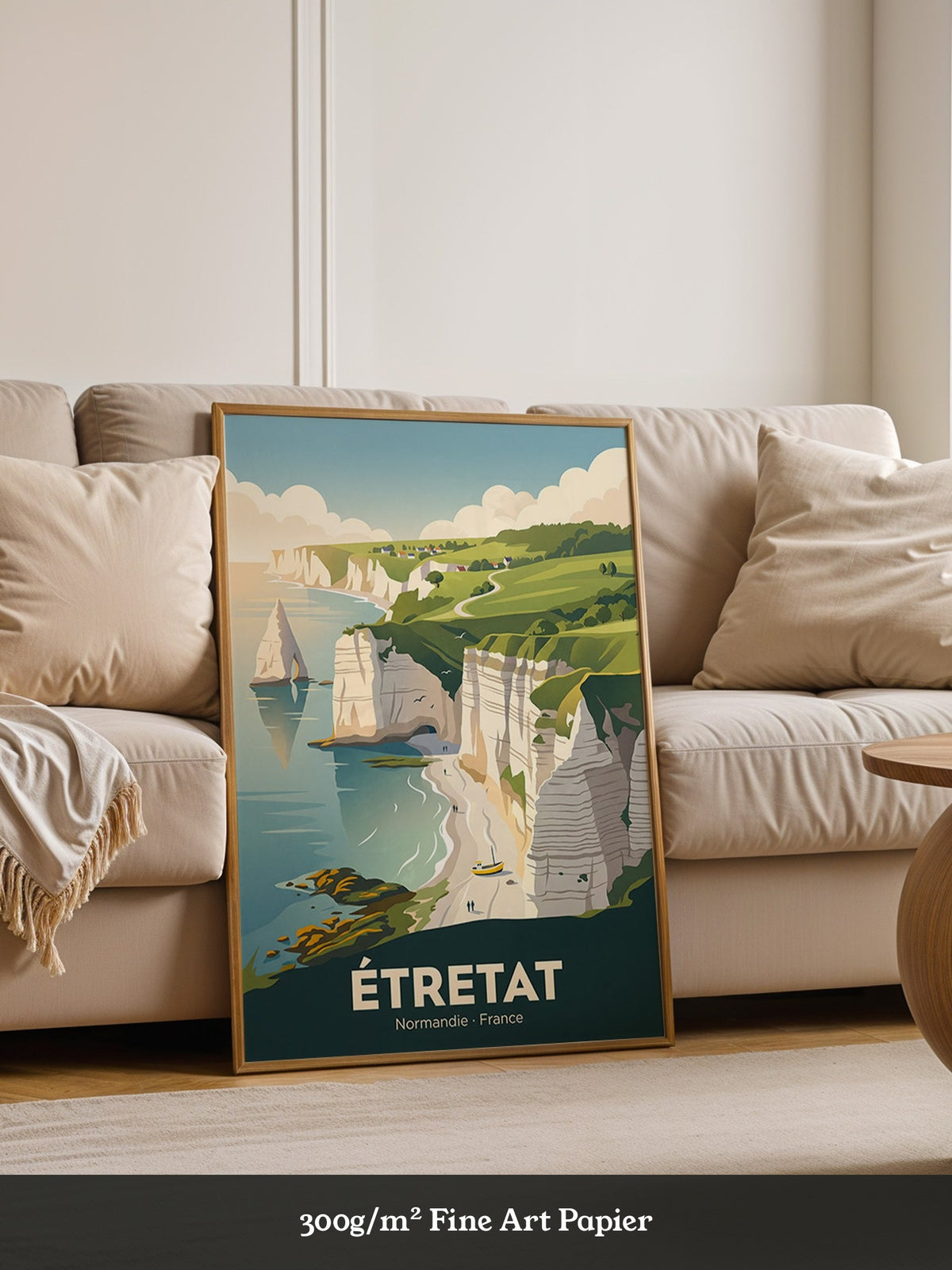 Étretat Küste Pastell Strände