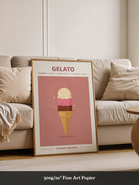 Dreifachgelato Pastellfarben