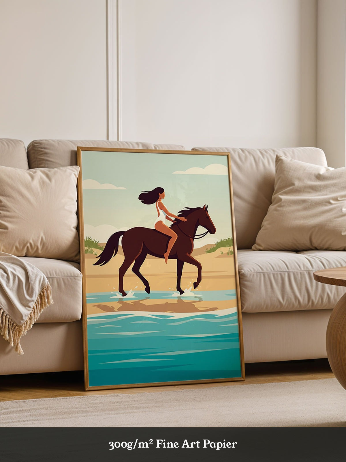 Reiterin Strand Illustration