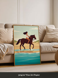 Reiterin Strand Illustration