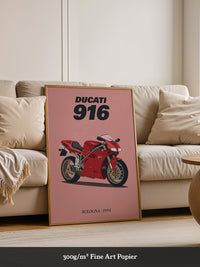 Ducati Motorrad Rot Retrostil