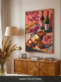 Mediterrane Tafel bunte Schatten