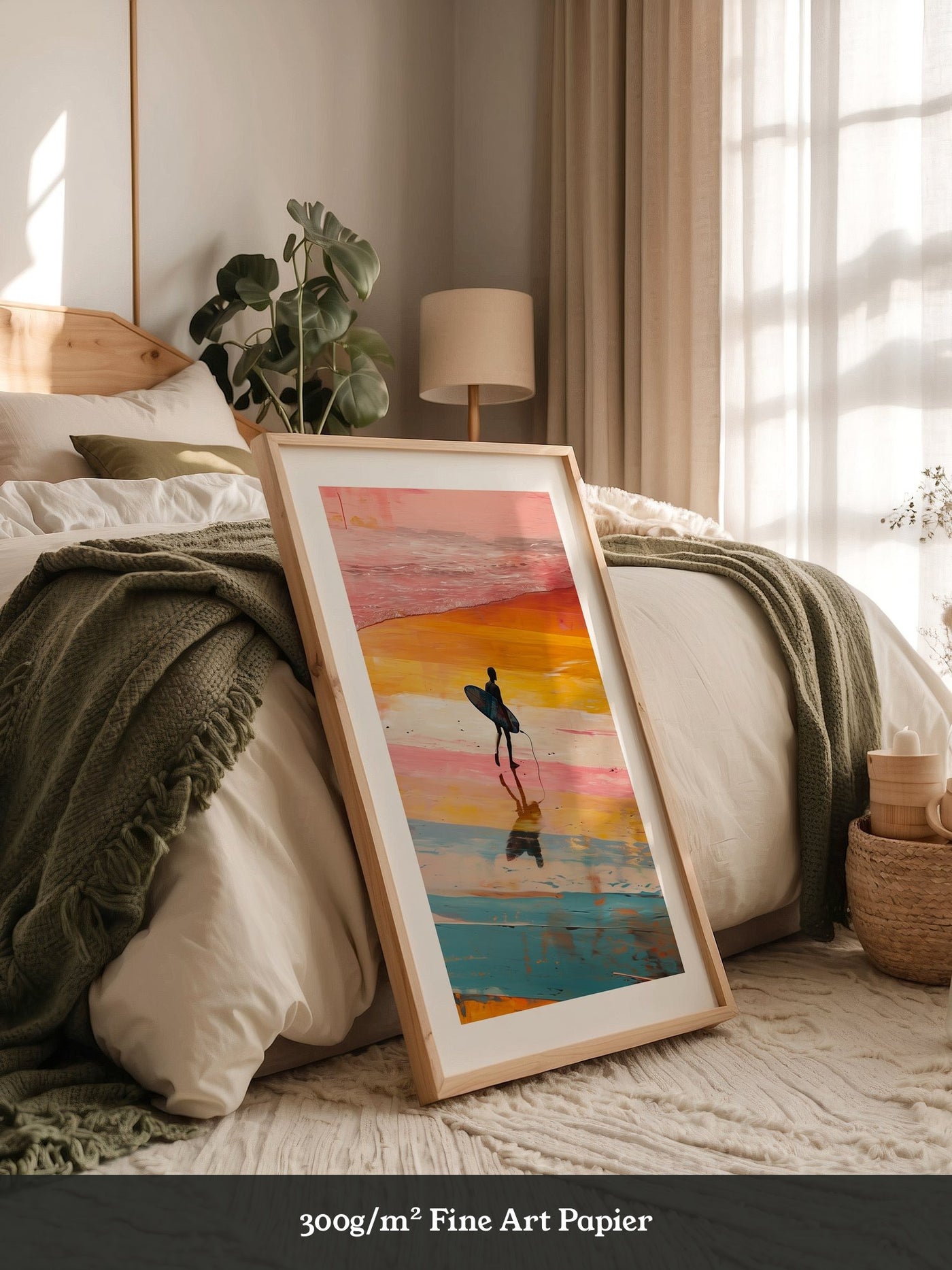 Surfer Strand Regenbogenfarben