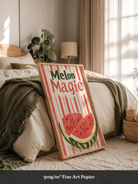Melone Streifen Retro