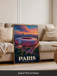 PSG Stadion Abenddämmerung