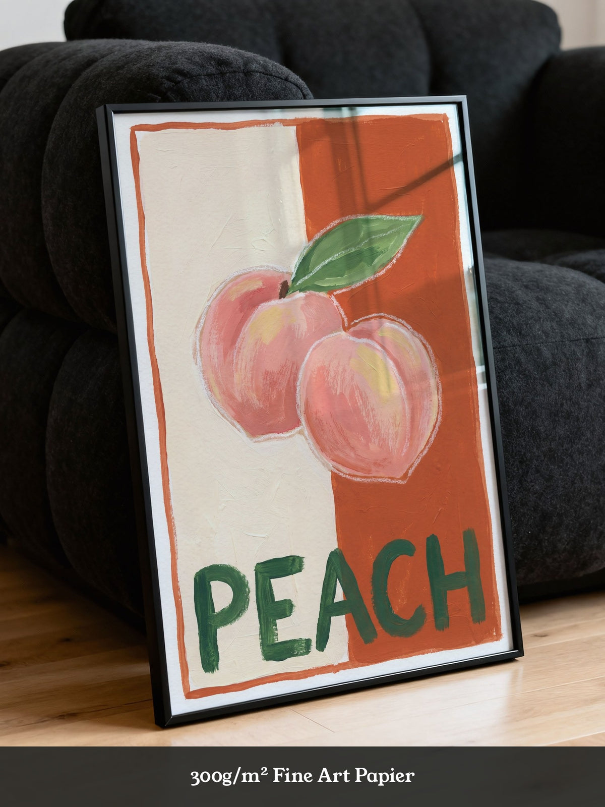Peach Illustration Retro