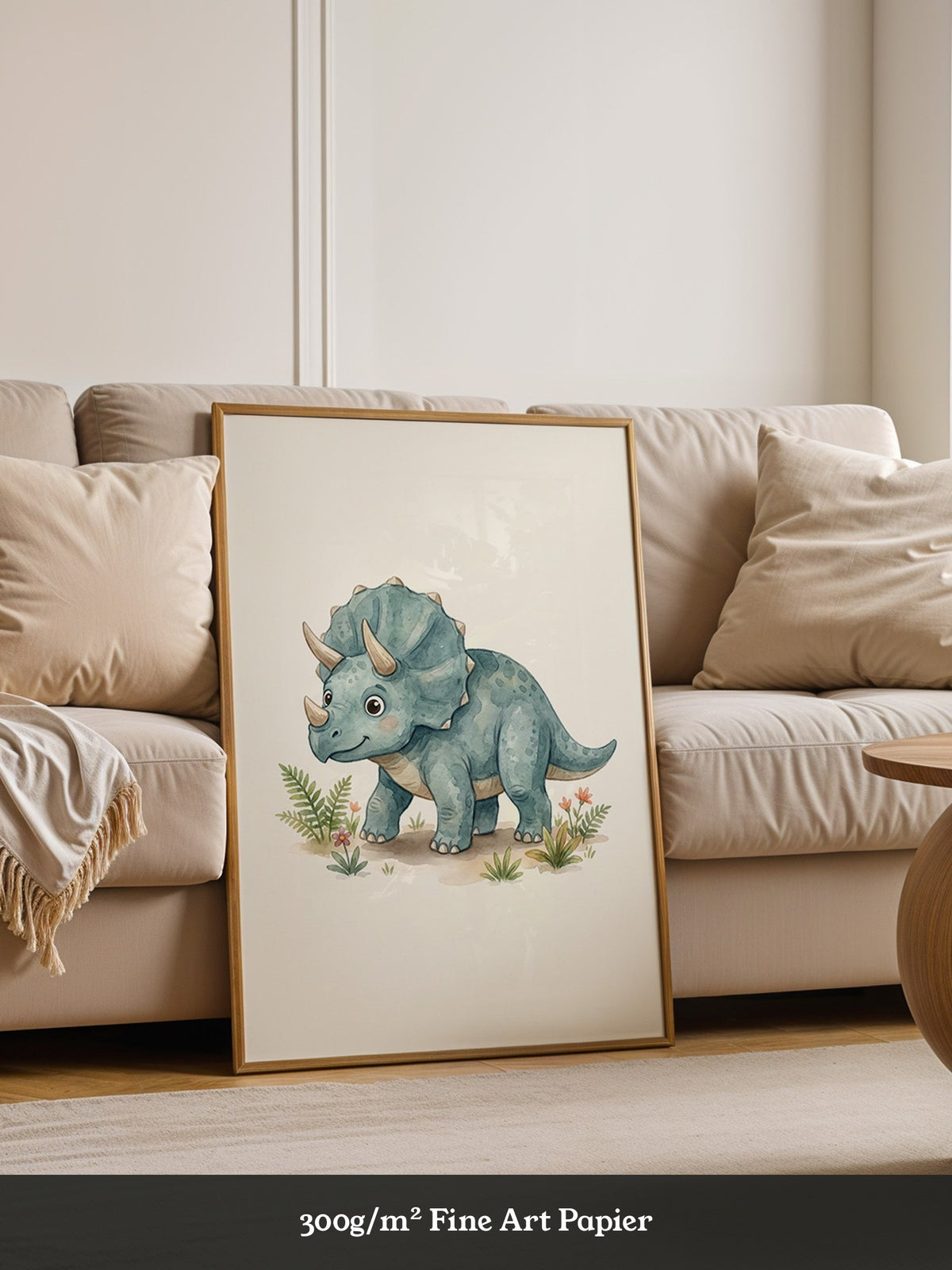 Triceratops Blau Kinderstil