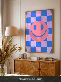 Smiley Muster Pastellfarben