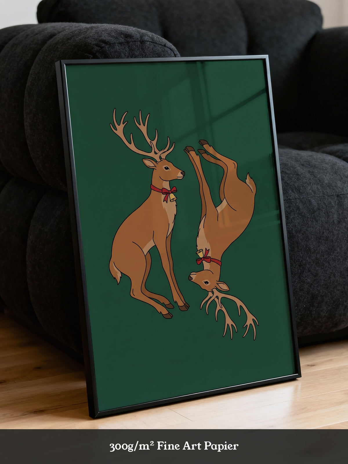 Weihnachtliche Rentiere Illustration