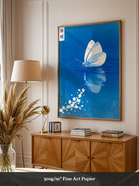 Schmetterling Spiegelung Blau