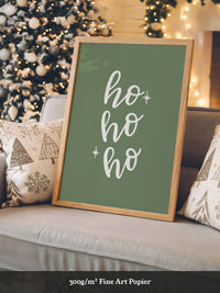 Ho Ho Ho Schrift grün