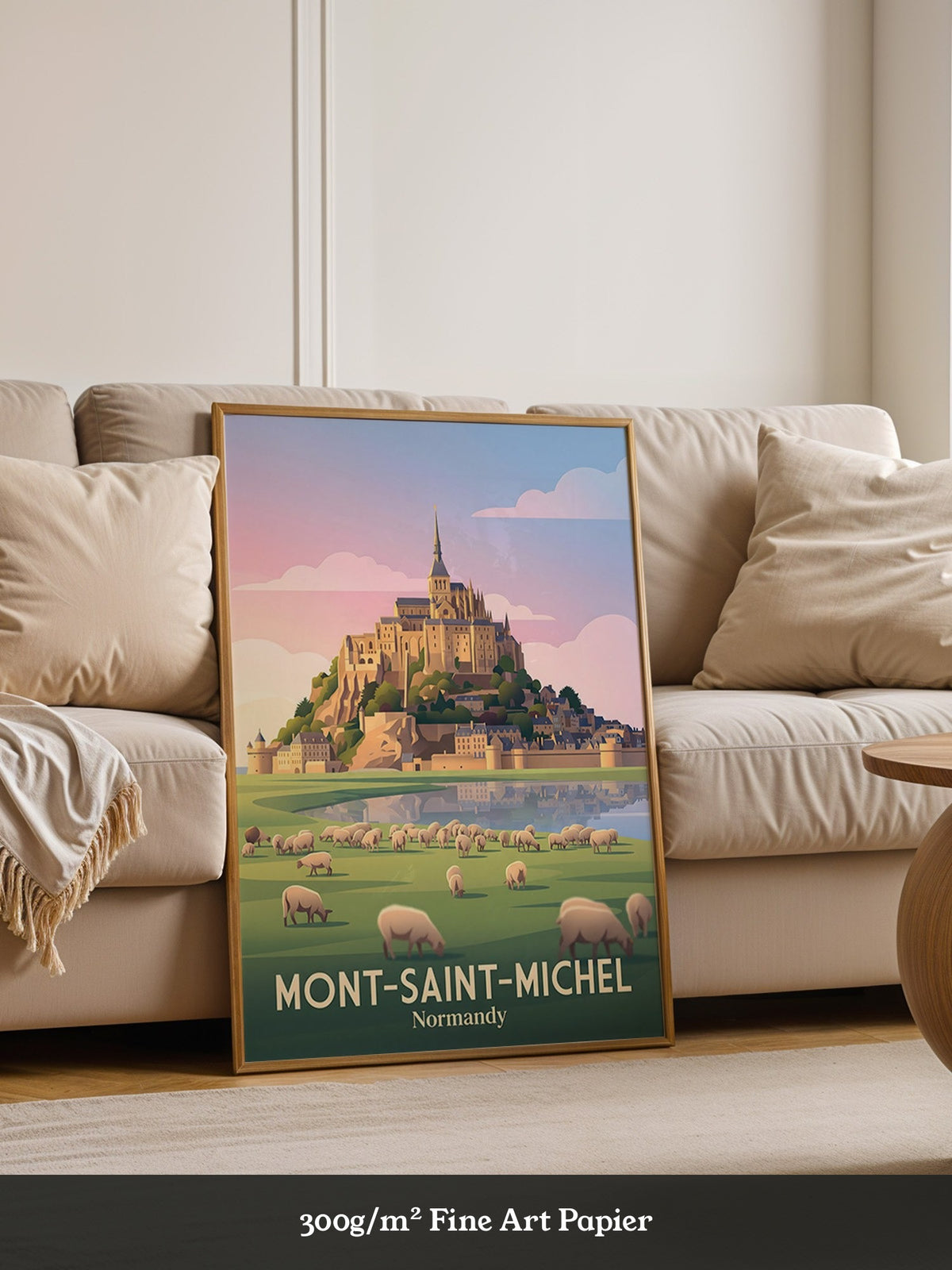 Mont-Saint-Michel Sonnenuntergang Kunst