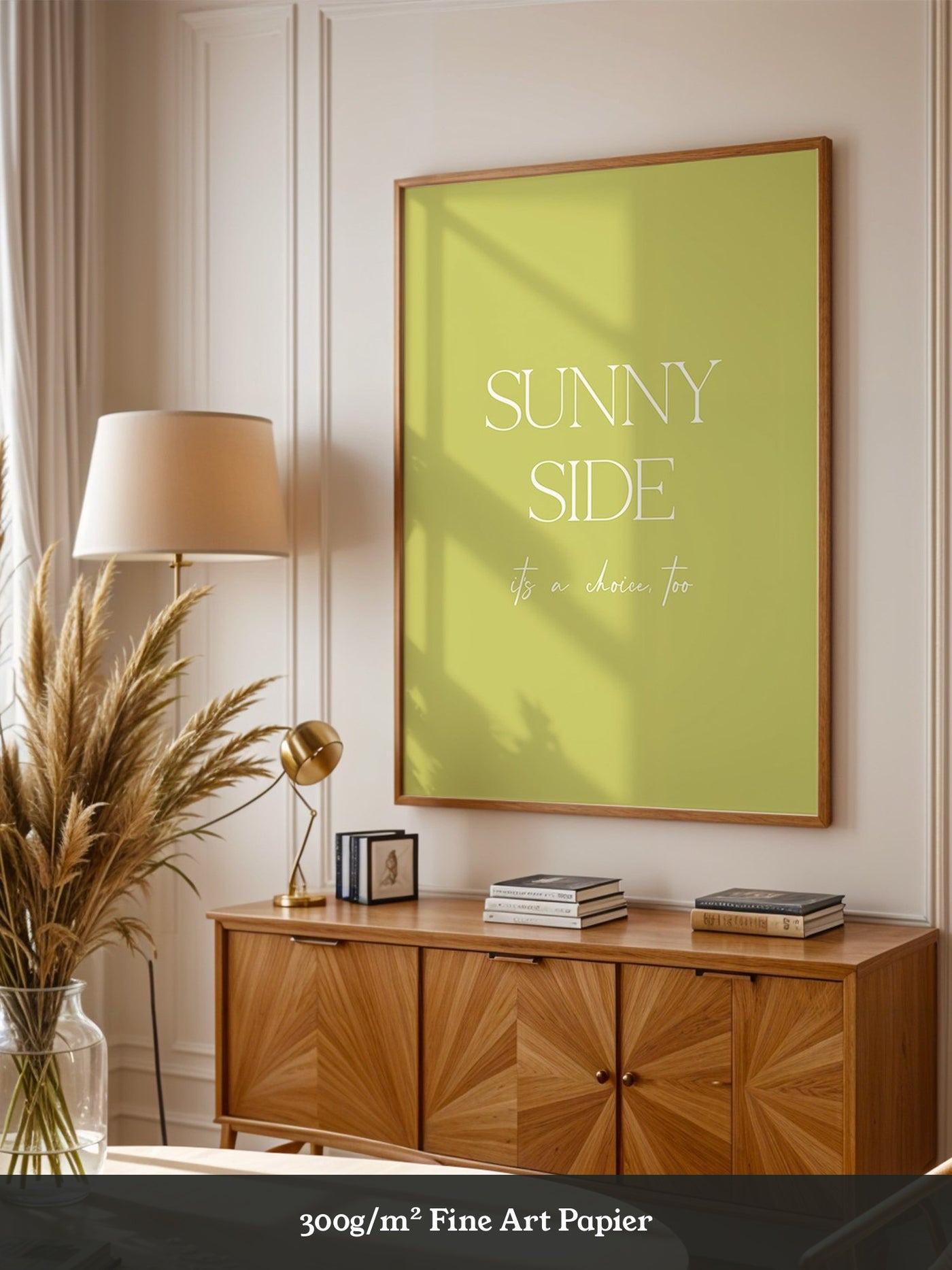 Sunny Lettering Gelbgrün