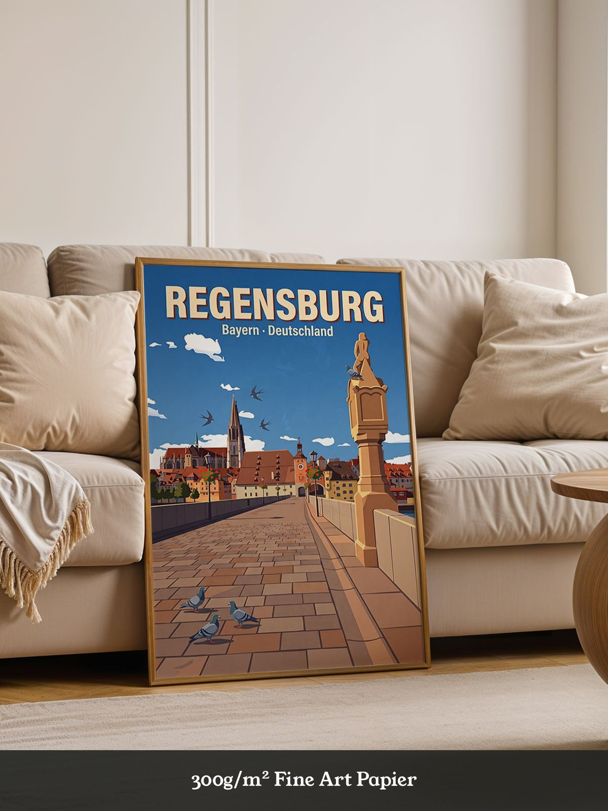 Regensburg Brücke Illustration