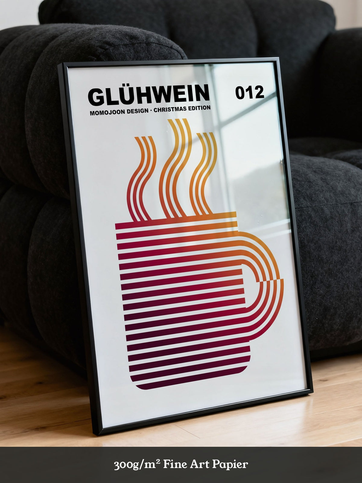 Glühwein Abstrakte Linie
