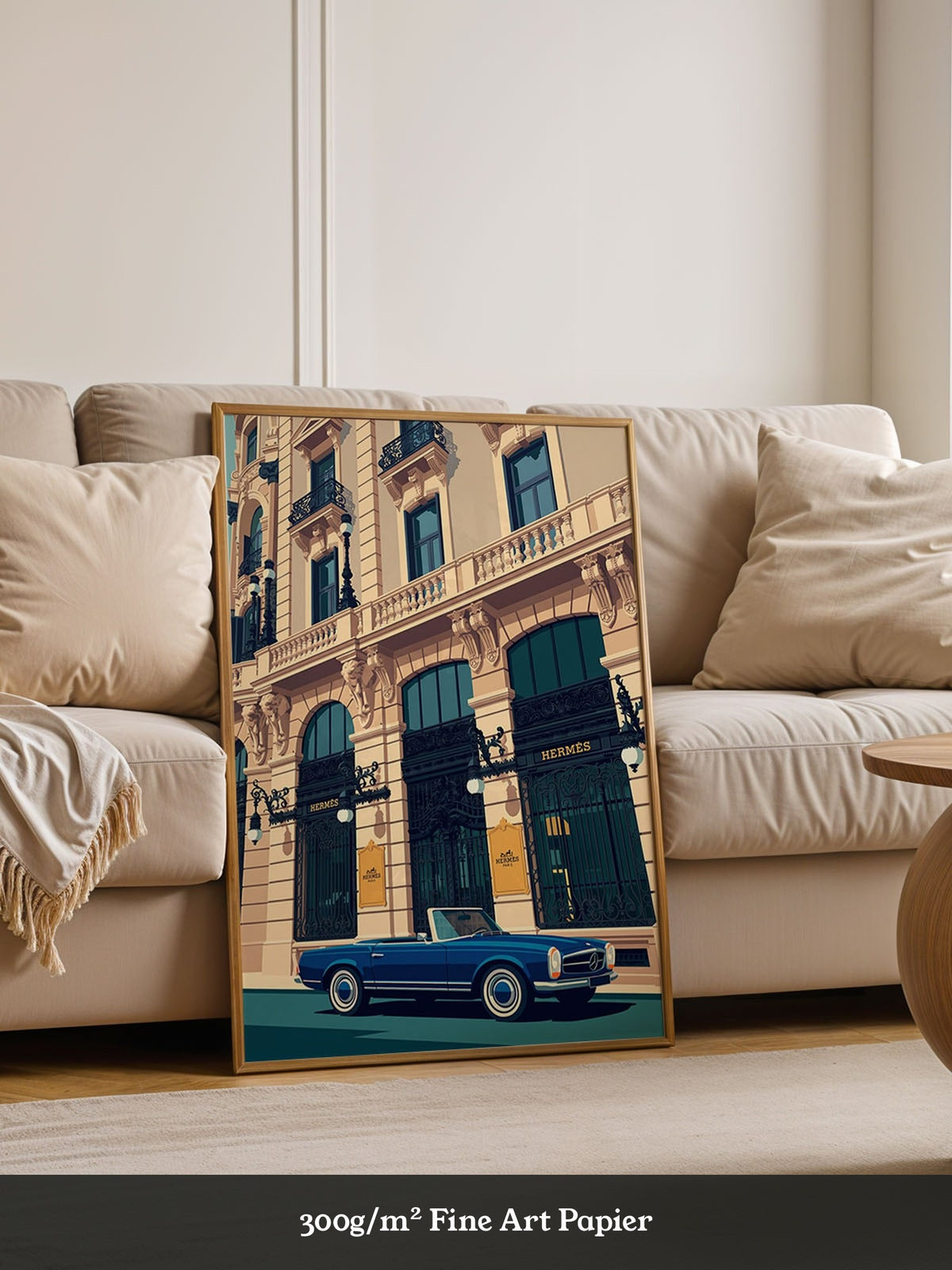 Blauer Sportwagen Luxus Retro