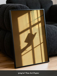 Fenster Silhouette Vogel