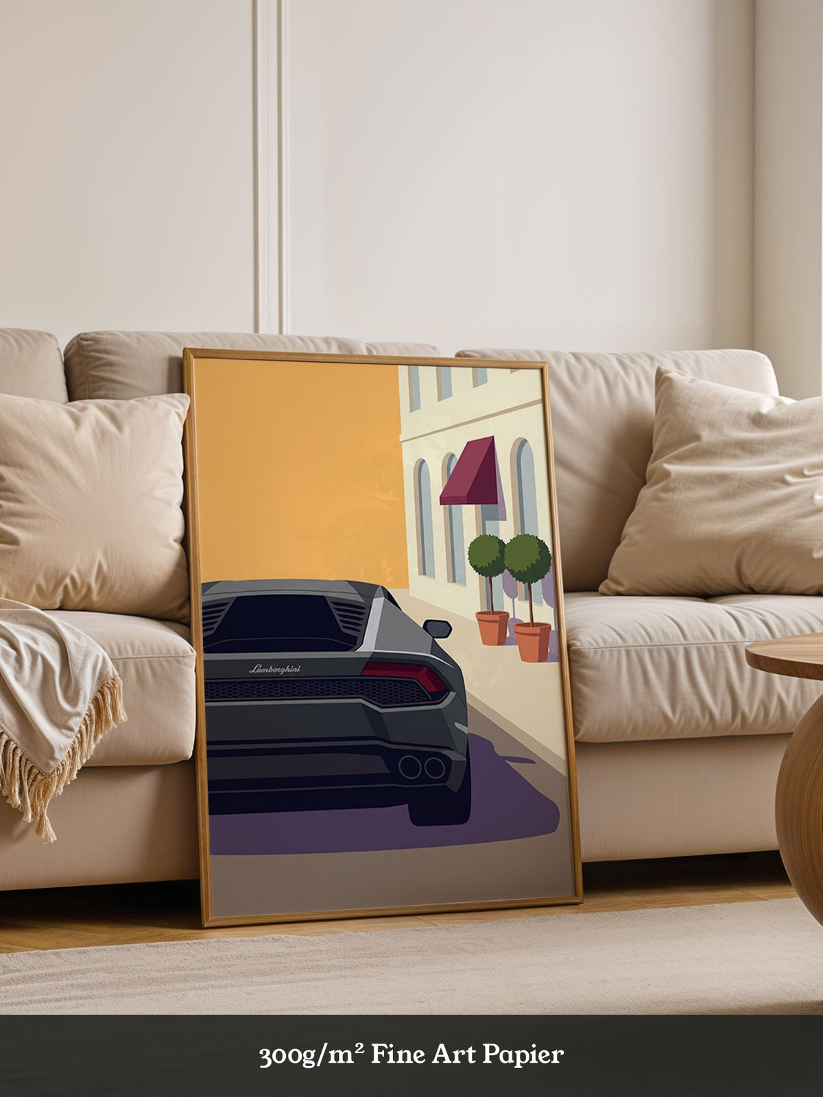 Sportwagen Illustration Gelb