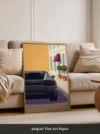Sportwagen Illustration Gelb