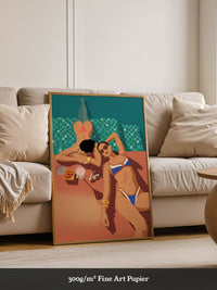 Strand Sommer Illustration Entspannung