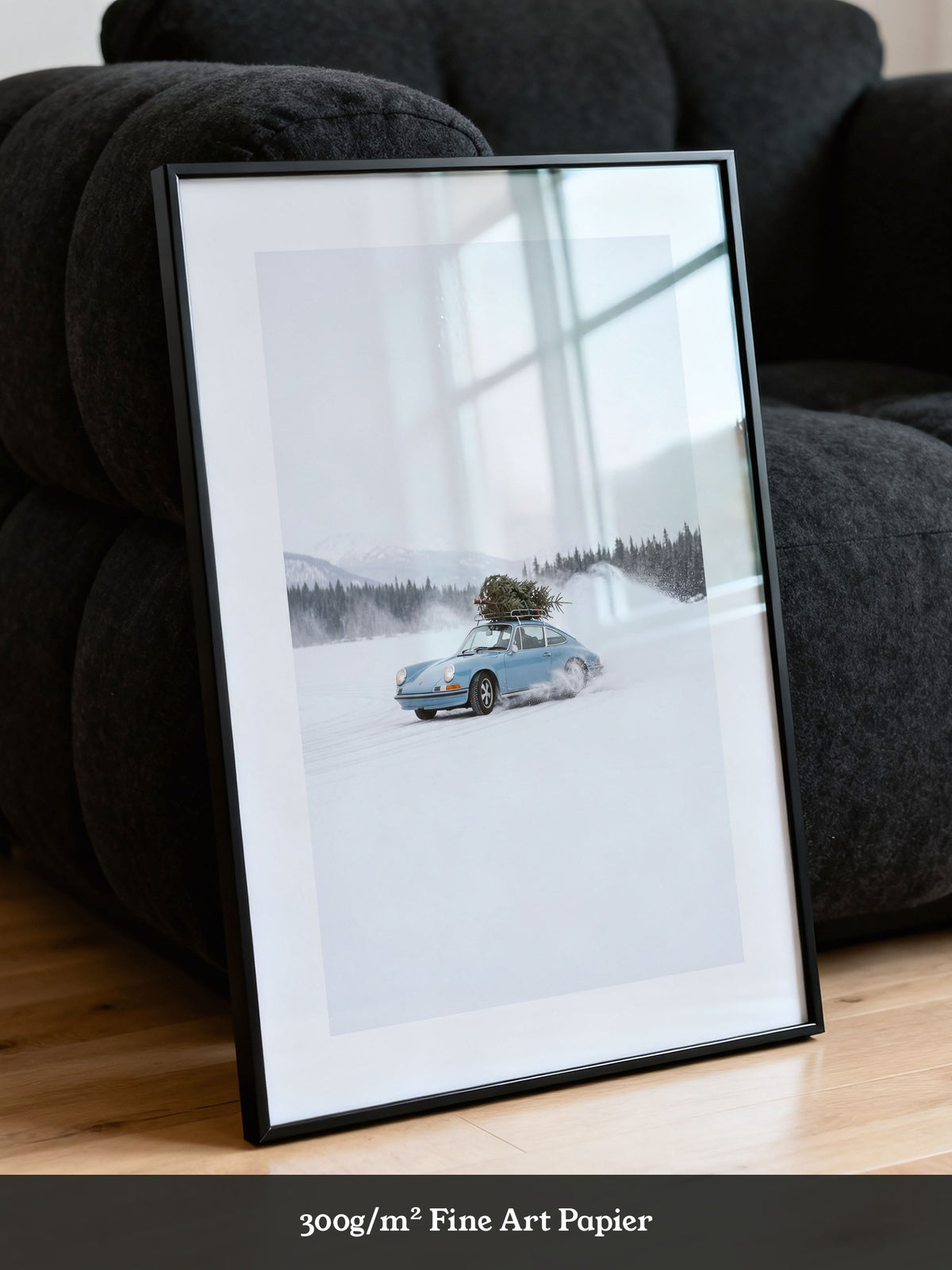 Sportwagen Winterfahrt Blau