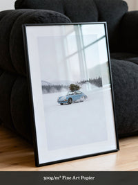 Sportwagen Winterfahrt Blau
